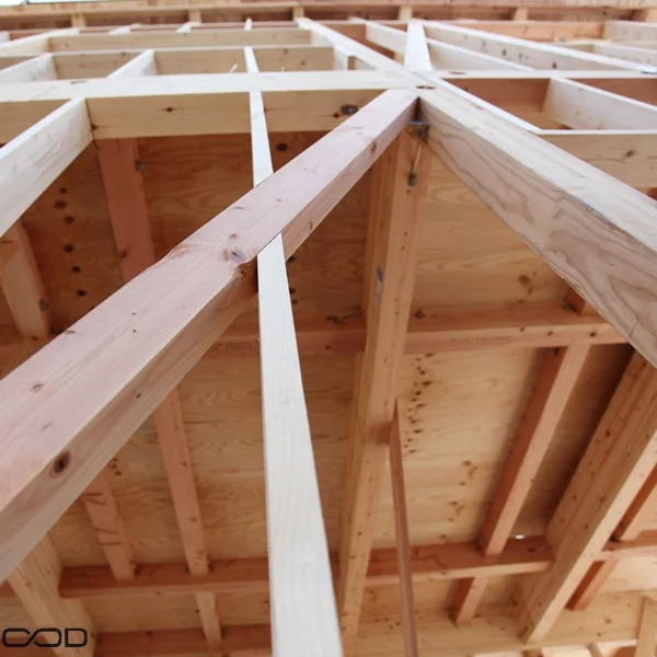 OSSATURE BOIS MASSIF RABOTÉ C24 DOUGLAS CLASSE 3.2 ROSE DOUGLAS - 45*95*6000 - Ambiance2 img