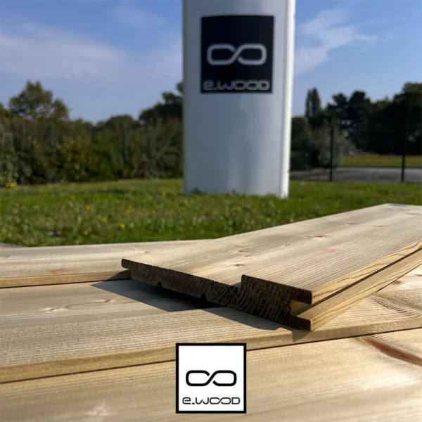 BARDAGE BOIS EPICÉA CLASSE 3.1 VERT - BJORN 27*180*LONG.DISPONIBLE - Zoom img