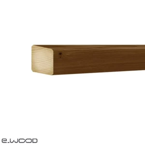 BARDAGE BOIS EPICÉA CLASSE 3.1 BRUN - KARL1 40*40*LONG.DISPONIBLE - Zoom img
