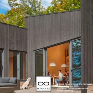 BARDAGE BOIS EPICÉA CLASSE 3.1 GRIS INTEMPOREL - IVAR 20*125*LONG.DISPONIBLE - Ambiance2 img