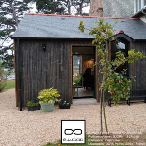 BARDAGE BOIS EPICÉA CLASSE 3.1 GRIS INTEMPOREL - BJORN 27*180*LONG.DISPONIBLE - Ambiance1 img