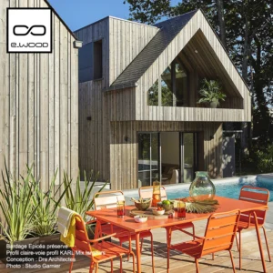 BARDAGE BOIS EPICÉA CLASSE 3.1 GRIS INTEMPOREL - KARL MIX 21*385*LONG.DISPONIBLE - Ambiance1 img