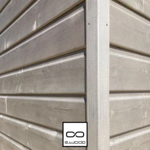 BARDAGE BOIS EPICÉA CLASSE 3.1 SATURÉ GRIS SILVER - IVAR 20*125*4460 - Ambiance1 img