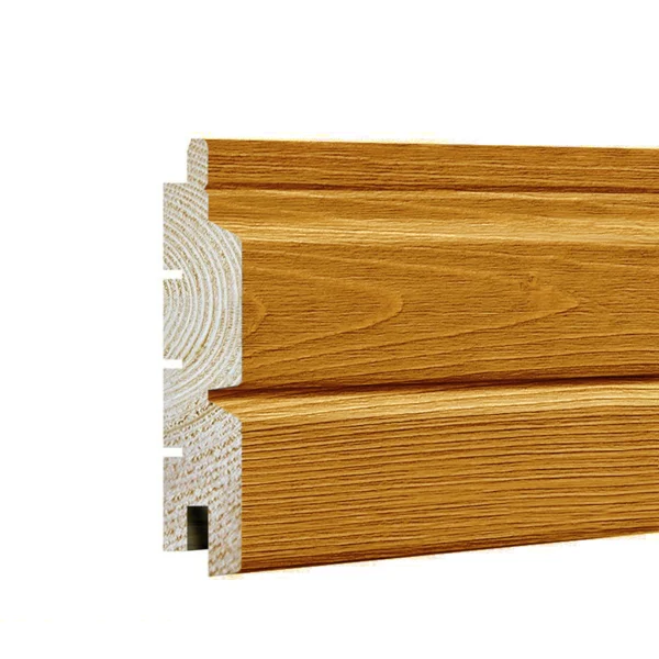BARDAGE BOIS EPICÉA CLASSE 3.1 SATURÉ TON BOIS AMBRÉ (MIEL HONEY) - ASLOG 27*125*4460 - Zoom img