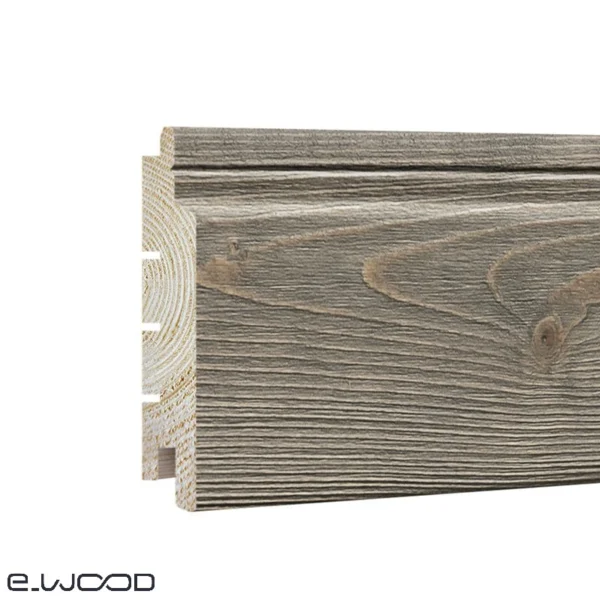 BARDAGE BOIS EPICÉA CLASSE 3.1 SATURÉ GRIS FUSAIN - IVAR 20*125*LONG.DISPONIBLE - Zoom img