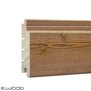 BARDAGE BOIS EPICÉA CLASSE 3.1 SATURÉ TON BOIS BRUN (HAVANE) - IVAR 20*125*LONG.DISPONIBLE - Zoom img