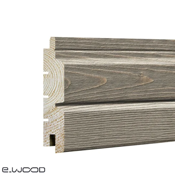 BARDAGE BOIS EPICÉA CLASSE 3.1 SATURÉ GRIS FUSAIN - ASLOG 26*122*LONG.DISPONIBLE - Zoom img