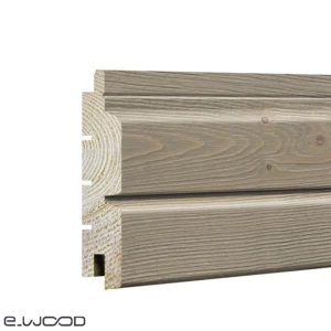 BARDAGE BOIS EPICÉA CLASSE 3.1 SATURÉ GRIS CENDRE - ASLOG 26*122*LONG.DISPONIBLE - Zoom img
