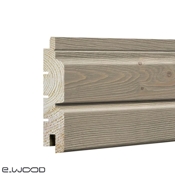 BARDAGE BOIS EPICÉA CLASSE 3.1 SATURÉ GRIS CENDRE - ASLOG 26*122*LONG.DISPONIBLE - Zoom img