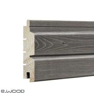 BARDAGE BOIS EPICÉA CLASSE 3.1 SATURÉ GRIS EQUINOX - ASLOG 26*122*LONG.DISPONIBLE - Zoom img
