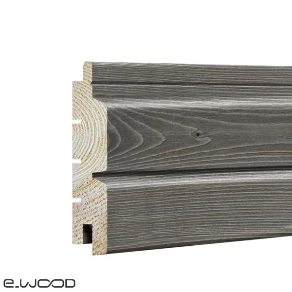 BARDAGE BOIS EPICÉA CLASSE 3.1 SATURÉ GRIS EQUINOX - ASLOG 26*122*LONG.DISPONIBLE - Zoom img