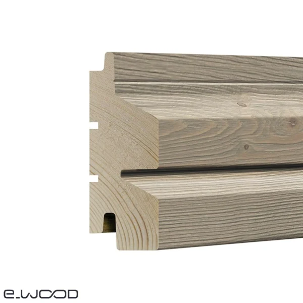 BARDAGE BOIS EPICÉA CLASSE 3.1 SATURÉ GRIS CENDRE - ASLAK 40*95*LONG.DISPONIBLE - Zoom img