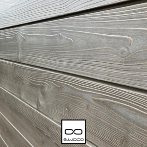 BARDAGE BOIS EPICÉA CHOIX B CLASSE 3.1 SATURÉ GRIS SILVER - IVAR 20*125*LONG.DISPONIBLE - Ambiance4 img
