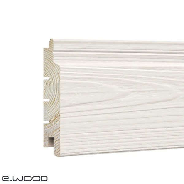BARDAGE BOIS EPICÉA CLASSE 3.1 PEINT BLANC PERLE - IVAR 20*125*LONG.DISPONIBLE - Zoom img