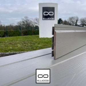 BARDAGE BOIS EPICÉA CLASSE 3.1 PEINT GRIS FOSSILE - IVAR 20*125*LONG.DISPONIBLE - Zoom img