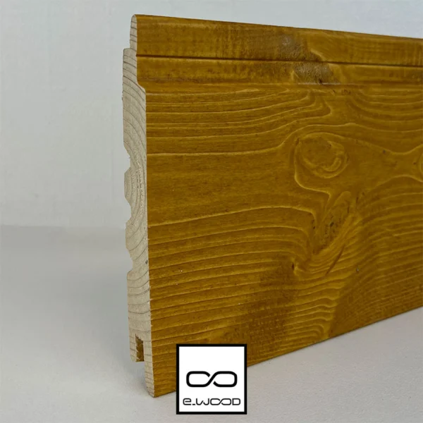 BARDAGE BOIS EPICÉA CLASSE 3.1 PEINT TON BOIS SABLE - IVAR 20*125*LONG.DISPONIBLE - Zoom img