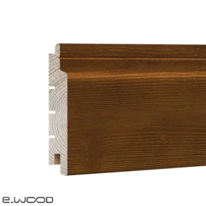 BARDAGE BOIS EPICÉA CLASSE 3.1 PEINT TON BOIS FAUVE - IVAR 20*125*LONG.DISPONIBLE - Zoom img