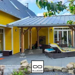 BARDAGE BOIS EPICÉA CLASSE 3.1 PEINT UP TO YOU® RAL - IVAR 20*125*4460 - Ambiance4 img