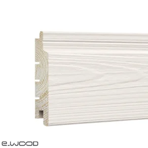 BARDAGE BOIS EPICÉA CLASSE 3.1 PEINT FIRE RETARDANT BLANC PERLE - IVAR 20*125*LONG.DISPONIBLE - Zoom img