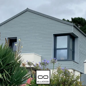 BARDAGE BOIS EPICÉA CLASSE 3.1 PEINT GRIS MINERAL - IVAR 20*125*4460 - Ambiance1 img