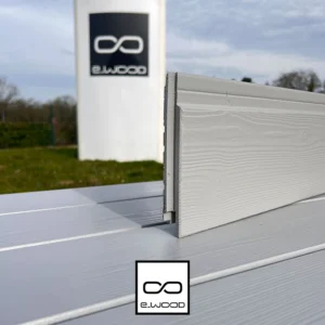 BARDAGE BOIS EPICÉA CLASSE 3.1 PEINT GRIS MINERAL - IVAR 20*125*4460 - Zoom img