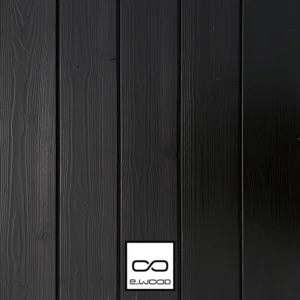 BARDAGE BOIS EPICÉA CLASSE 3.1 PEINT NOIR INTENSE BLACK - IVAR 20*125*4460 - Packshot2 img