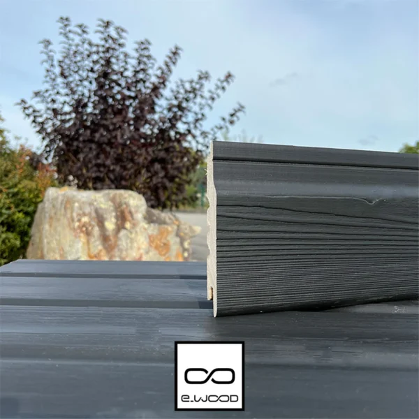 BARDAGE BOIS EPICÉA CLASSE 3.1 PEINT NOIR INTENSE BLACK - RAGNAR 20*123*LONG.DISPONIBLE - Zoom img