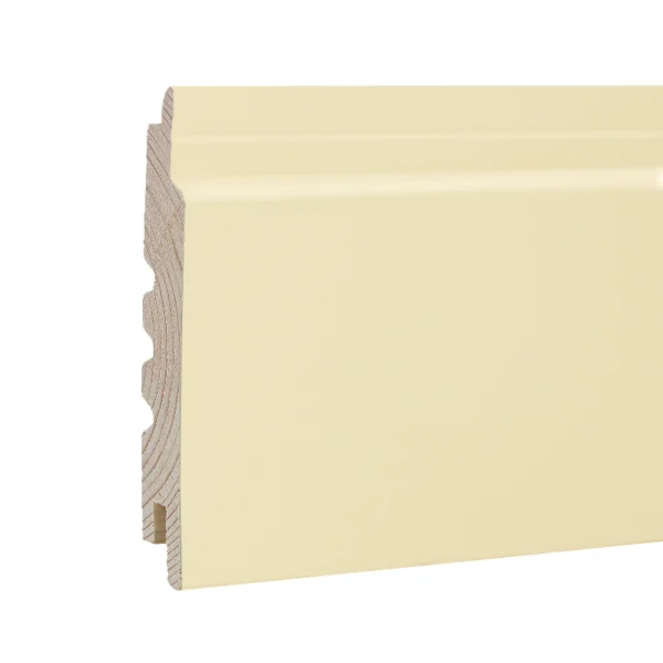 BARDAGE BOIS EPICÉA CHOIX B CLASSE 3.1 PEINT IVOIRE (SIROCCO) - IVAR 20*125*LONG.DISPONIBLE - Zoom img