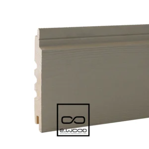 BARDAGE BOIS EPICÉA CHOIX B CLASSE 3.1 PEINT GRIS PLATINE - IVAR 20*125*4460 - Zoom img