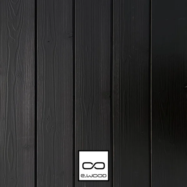 BARDAGE BOIS EPICÉA CHOIX B CLASSE 3.1 PEINT NOIR INTENSE BLACK - IVAR 20*125*LONG.DISPONIBLE - Packshot2 img