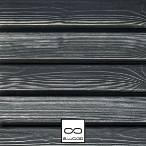 BARDAGE BOIS EPICÉA CLASSE 3.1 PEINT NOIR INTENSE BLACK - ASLOG 27*125*4460 - Zoom2 img
