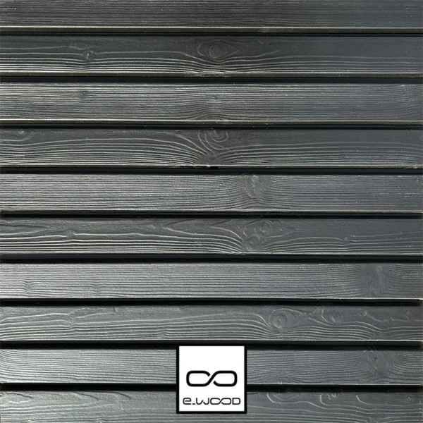 BARDAGE BOIS EPICÉA CLASSE 3.1 PEINT NOIR INTENSE BLACK - ASLOG 27*125*4460 - Packshot1 img