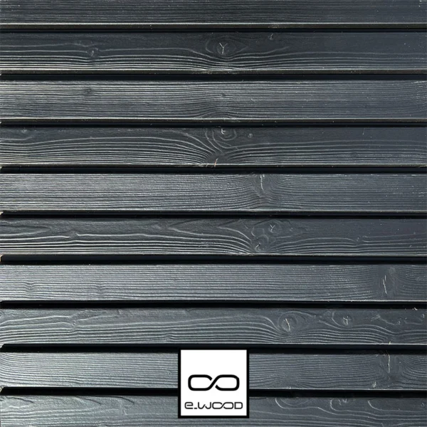 BARDAGE BOIS EPICÉA CHOIX B CLASSE 3.1 PEINT NOIR INTENSE BLACK - ASLOG 27*125*LONG.DISPONIBLE - Packshot2 img