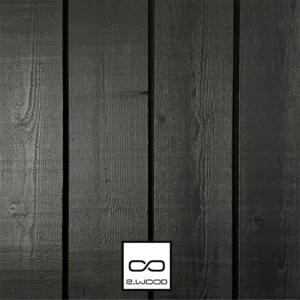 BARDAGE BOIS EPICÉA CLASSE 3.1 PEINT NOIR INTENSE BLACK - ROUGH 18*150*LONG.DISPONIBLE - Packshot3 img