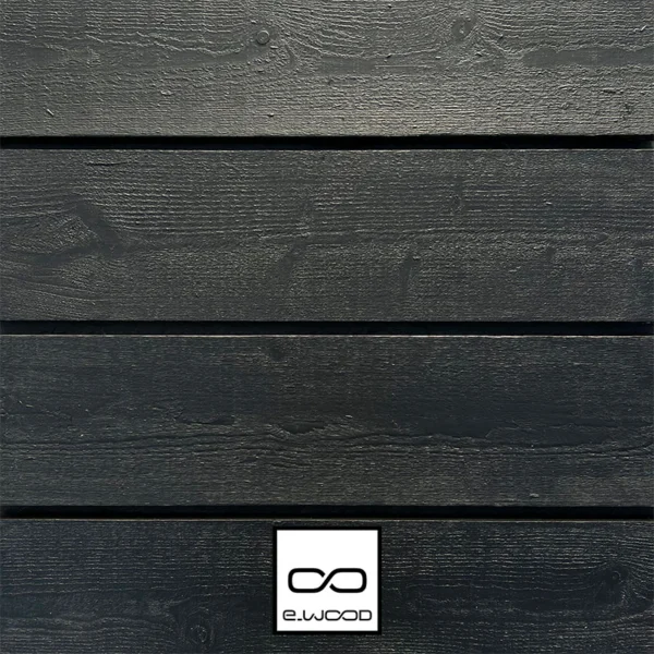 BARDAGE BOIS EPICÉA CLASSE 3.1 PEINT NOIR INTENSE BLACK - ROUGH 18*150*LONG.DISPONIBLE - Packshot2 img