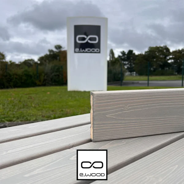 BARDAGE BOIS EPICÉA CLASSE 3.1 SATURÉ GRIS CENDRE - KARL 21*90*LONG.DISPONIBLE - Zoom img