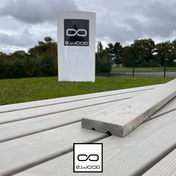 BARDAGE BOIS EPICÉA CLASSE 3.1 SATURÉ GRIS CENDRE - KARL 21*90*LONG.DISPONIBLE - Zoom2 img