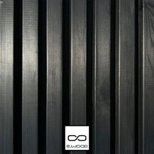 BARDAGE BOIS PIN SYLVESTRE CLASSE 4 SATURÉ NOIR ABSOLU - AAGE 34*125*LONG.DISPONIBLE - Zoom2 img