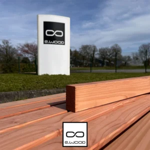 BARDAGE BOIS DOUGLAS CLASSE 3.2 ROSE DOUGLAS - KARL2 40*70*LONG.DISPONIBLE - Zoom img