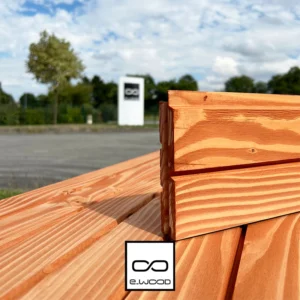 BARDAGE BOIS DOUGLAS CLASSE 3.1 ROSE ORIGINEL - ASBJORN 26*130*4000 - Zoom img