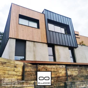 BARDAGE BOIS DOUGLAS CLASSE 3.2 ROSE DOUGLAS - SVEN4 27*145*LONG.DISPONIBLE - Ambiance2 img