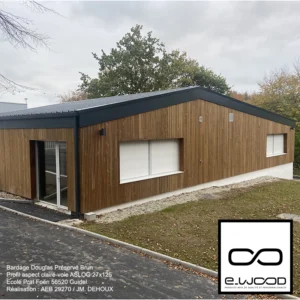 BARDAGE BOIS DOUGLAS CLASSE 3.2 BRUN - ASLOG 27*125*LONG.DISPONIBLE - Ambiance1 img