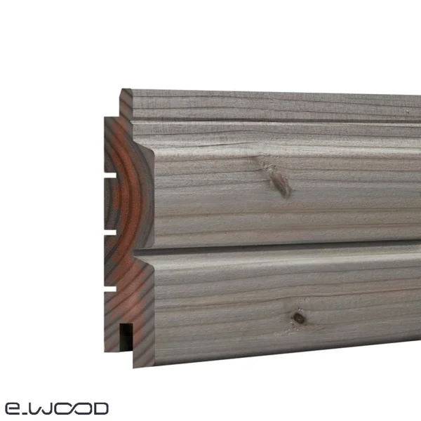 BARDAGE BOIS DOUGLAS CLASSE 3.2 GRIS PRÉ VIEILLI - ASLOG 27*125*LONG.DISPONIBLE - Zoom img