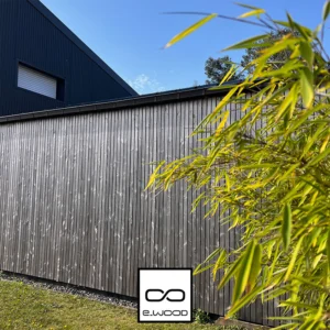 BARDAGE BOIS DOUGLAS CLASSE 3.2 GRIS PRÉ VIEILLI - KARL 21*45*LONG.DISPONIBLE - Ambiance4 img