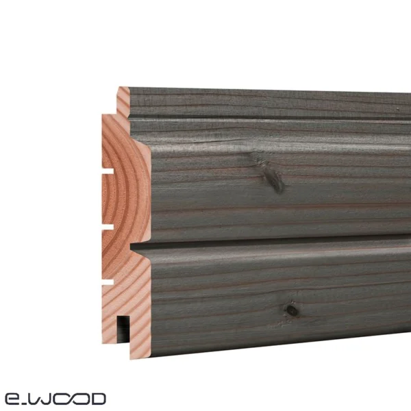 BARDAGE BOIS DOUGLAS CLASSE 3.1 SATURÉ GRIS EQUINOX - ASLOG 26*122*LONG.DISPONIBLE - Zoom img
