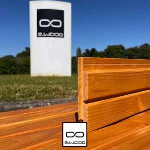 BARDAGE BOIS DOUGLAS CHOIX B CLASSE 3.1 SATURÉ TON BOIS AMBRÉ (MIEL HONEY) - ASLOG 27*125*3960 - Zoom img