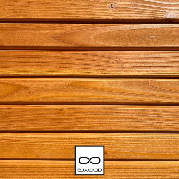 BARDAGE BOIS DOUGLAS CHOIX B CLASSE 3.1 SATURÉ TON BOIS AMBRÉ (MIEL HONEY) - ASLOG 27*125*3960 - Packshot3 img