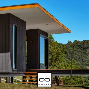 BARDAGE BOIS DOUGLAS CLASSE 3.1 SATURÉ NOIR CHARBON - IVAR 20*125*LONG.DISPONIBLE - Ambiance1 img