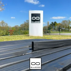 BARDAGE BOIS DOUGLAS CLASSE 3.2 SATURÉ NOIR ABSOLU - KARL 21*45*LONG.DISPONIBLE - Zoom img