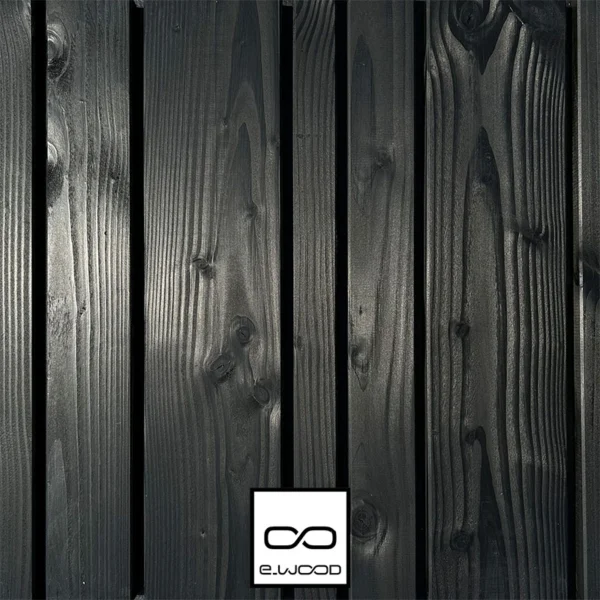 BARDAGE BOIS DOUGLAS CLASSE 3.2 SATURÉ NOIR ABSOLU - KARL MIX 21*385*LONG.DISPONIBLE - Packshot1 img